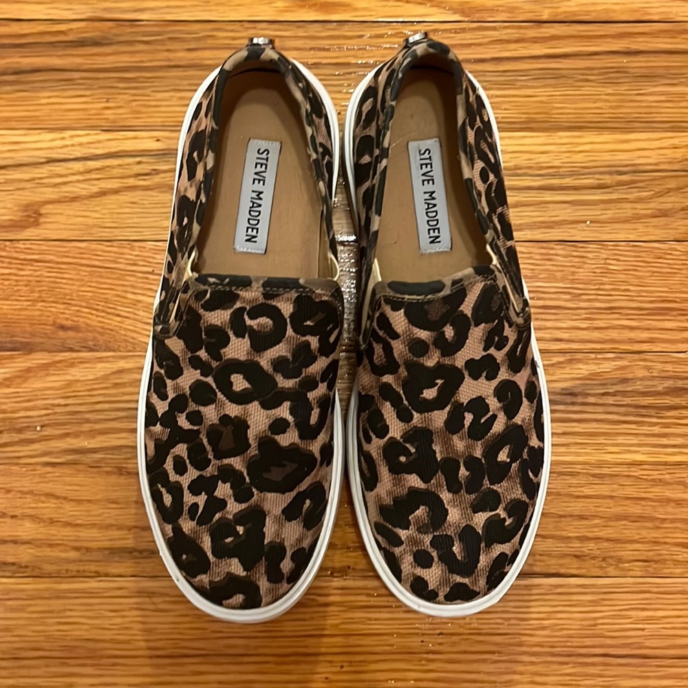 Steve Madden Cheetah Print Platform Lowtops